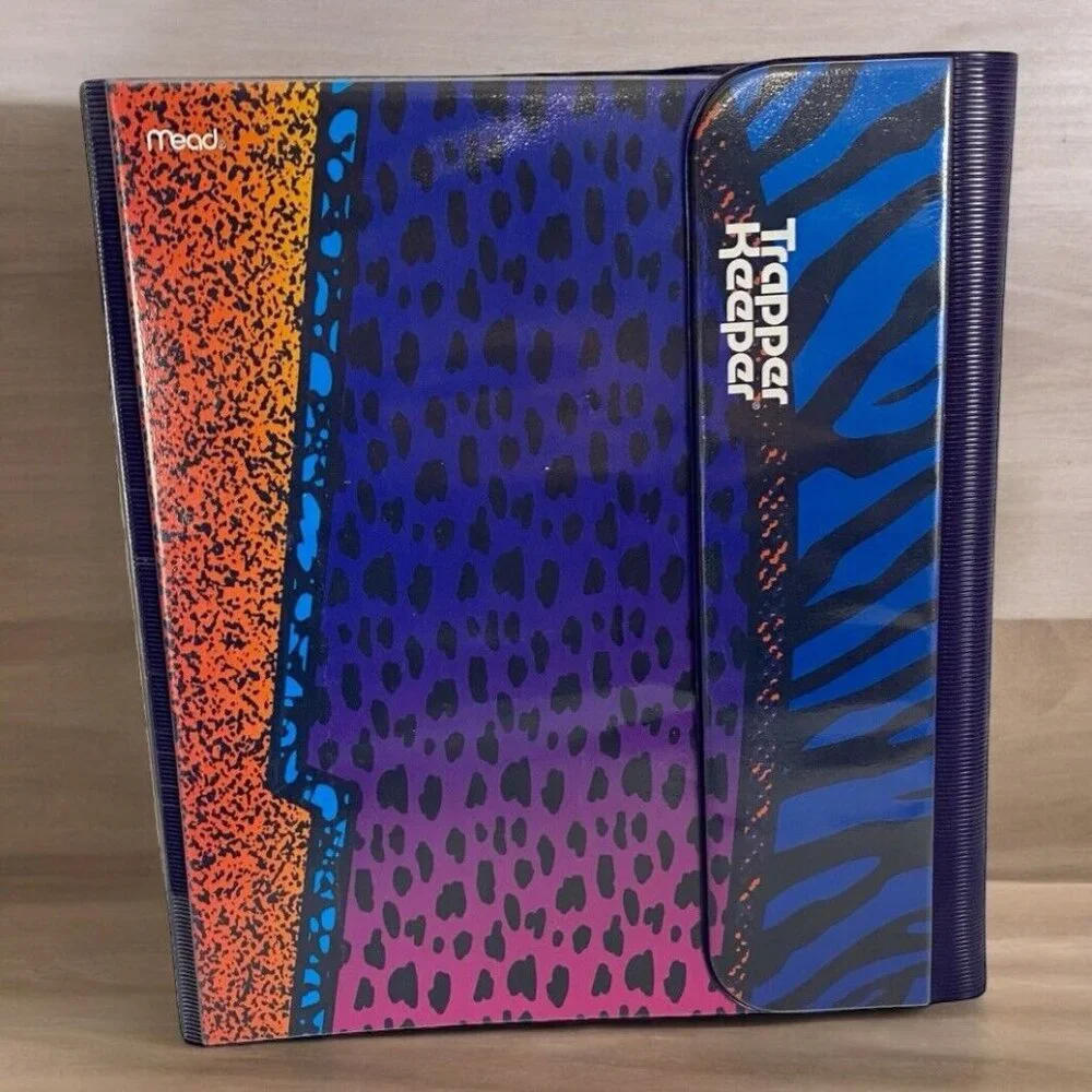 Mead Trapper Keeper Retro Vintage 80's Vibe Collection Animal Print Leopard